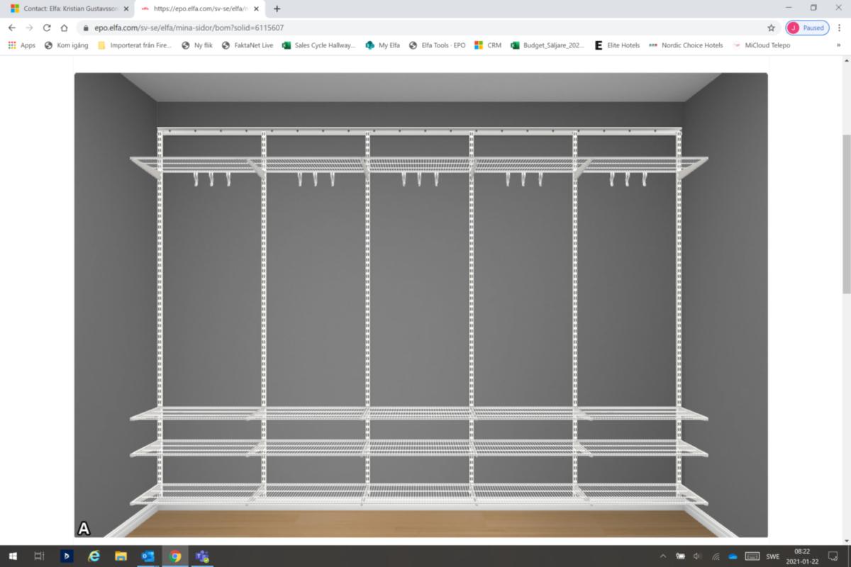 INTERIOR KIT ELFA CRAMO/ELFA - INTERIOR KIT ELFA CRAMO/ELFA FOR LONG WALL