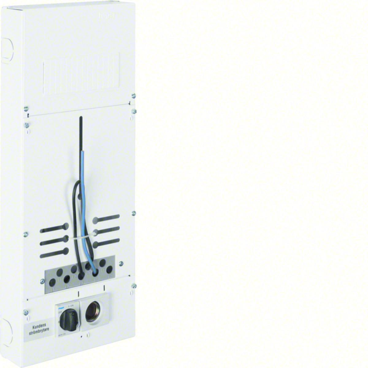 Mätartavlor med inbyggd normcentral - MÄTARTAVLA 25A 1-FAS QT125S