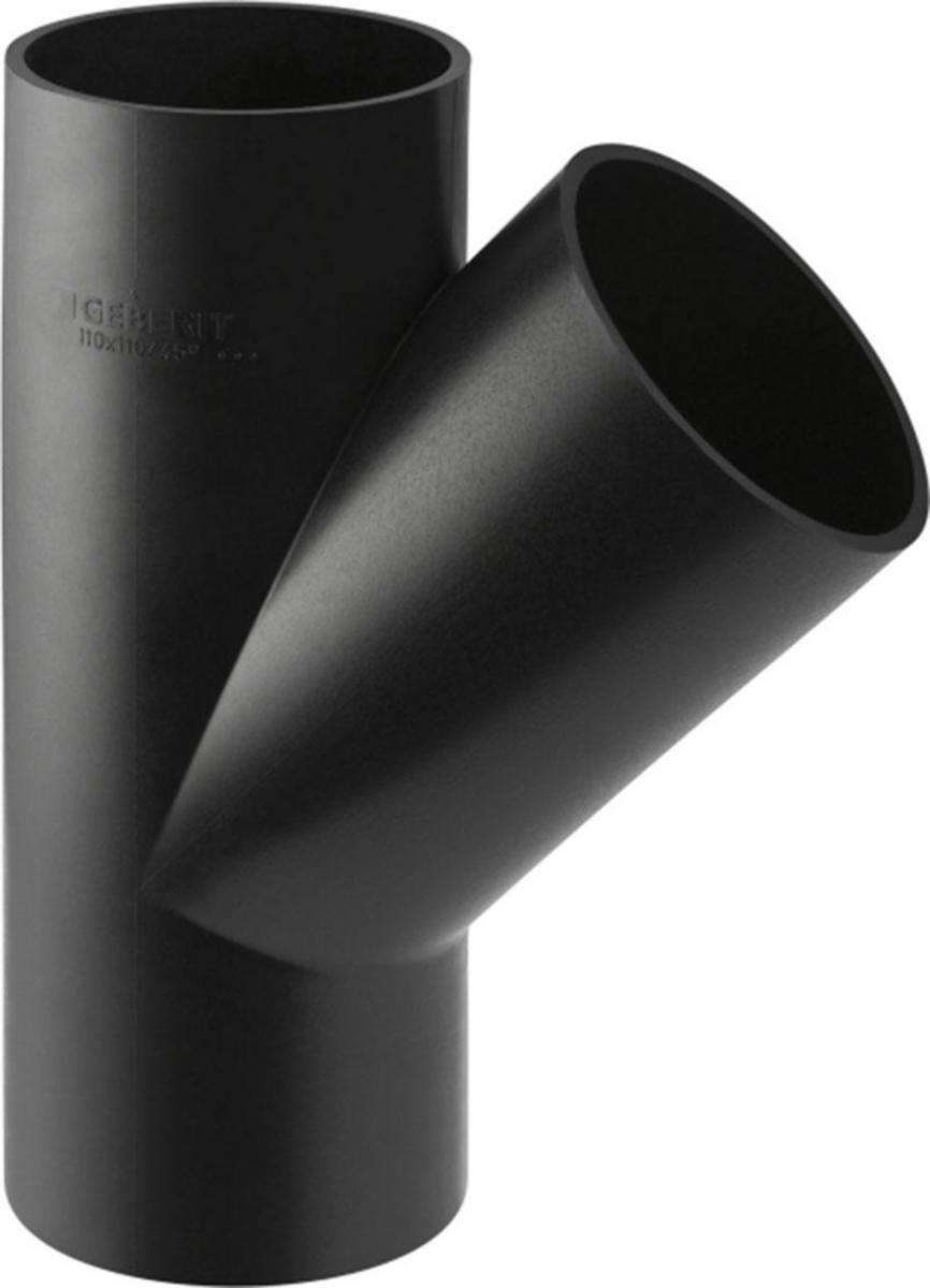 Grenrör 45°, Geberit PEH - PEH GRENRÖR 45° 50MM GEBERIT