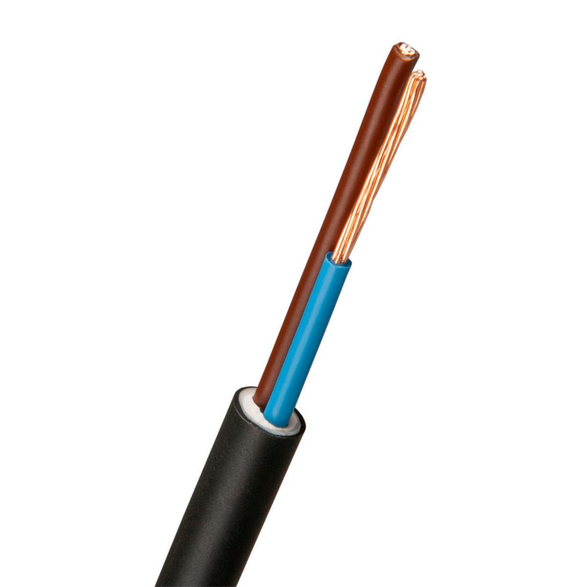 Installationskabel halogenfri FQQ Easy 300/500V Svart Dca, Nexans - FQQ EASY 2X1,5 500V SV T500 14150098-201-05