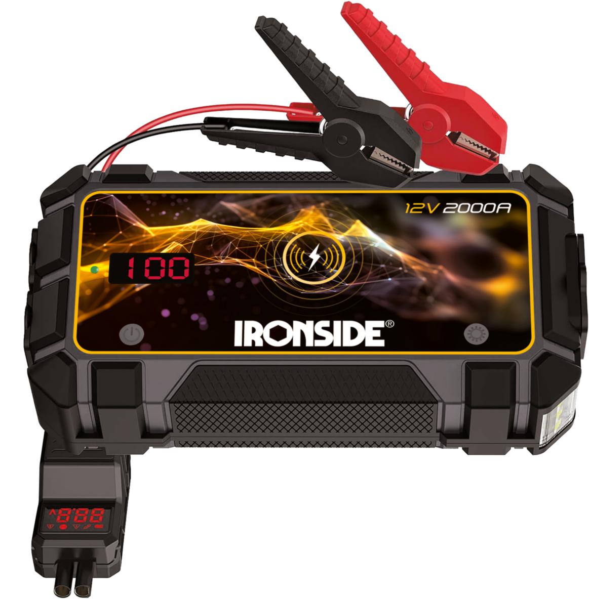 Jump Starter Ironside 2000A - JUMP STARTER IRONSIDE 12000mAh MAX 2000A