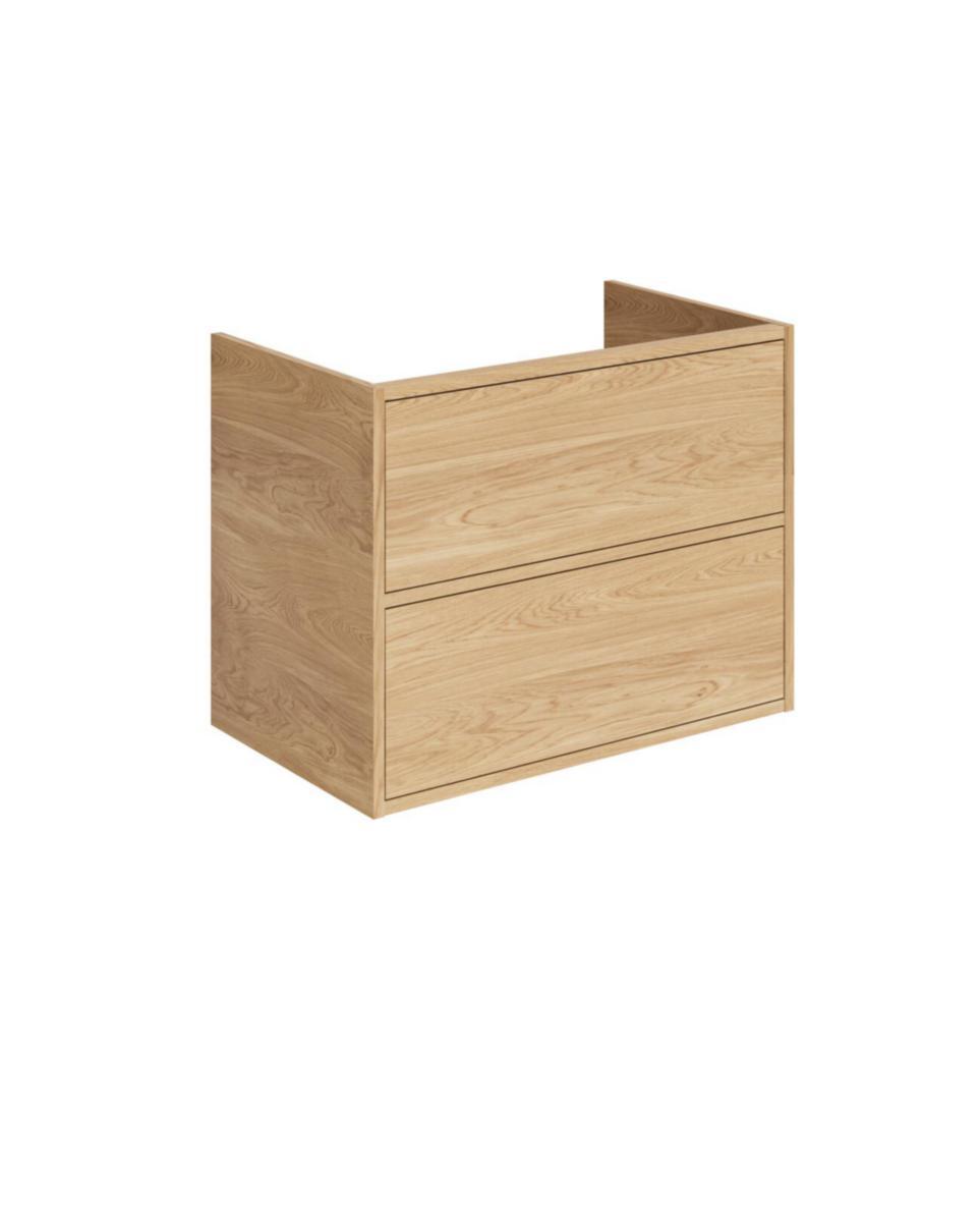 Tvättställsskåp Ducentic Kommod 80cm, Gustavsberg - GBG KOMMODSKÅP DUCENTIC 80CM, 2 LÅDOR, LJUS EK