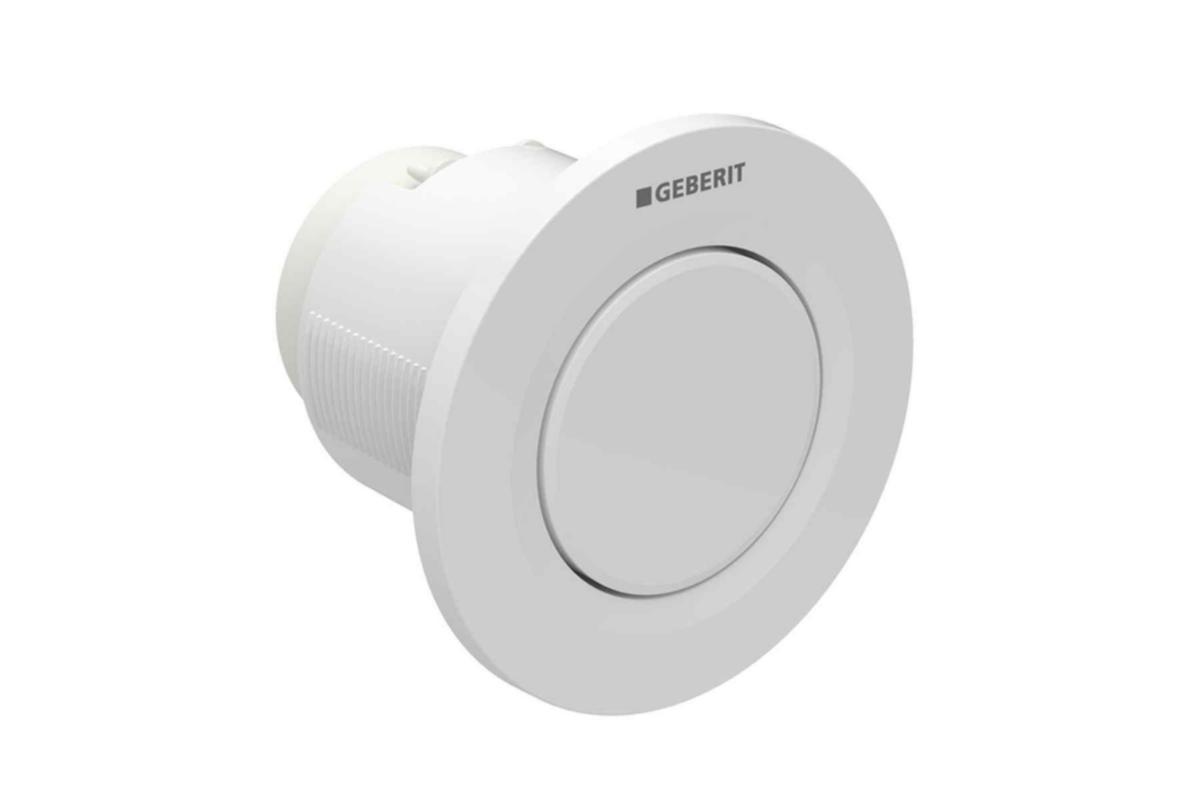 Spolknapp Omega01 Remote Enkel, Geberit - GEBERIT OMEGA01 ENKEL (PLAST) SPOLKNAPP, PNEUM. BLANKFÖRKROM