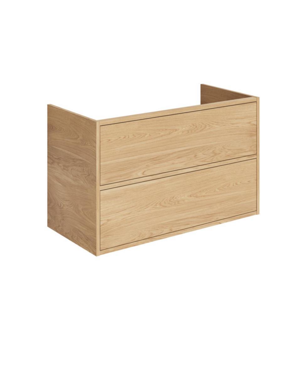 Tvättställsskåpspaket Ducentic 100cm, Gustavsberg - GBG KOMMODSKÅP DUCENTIC 100CM, 2 LÅDOR, LJUS EK