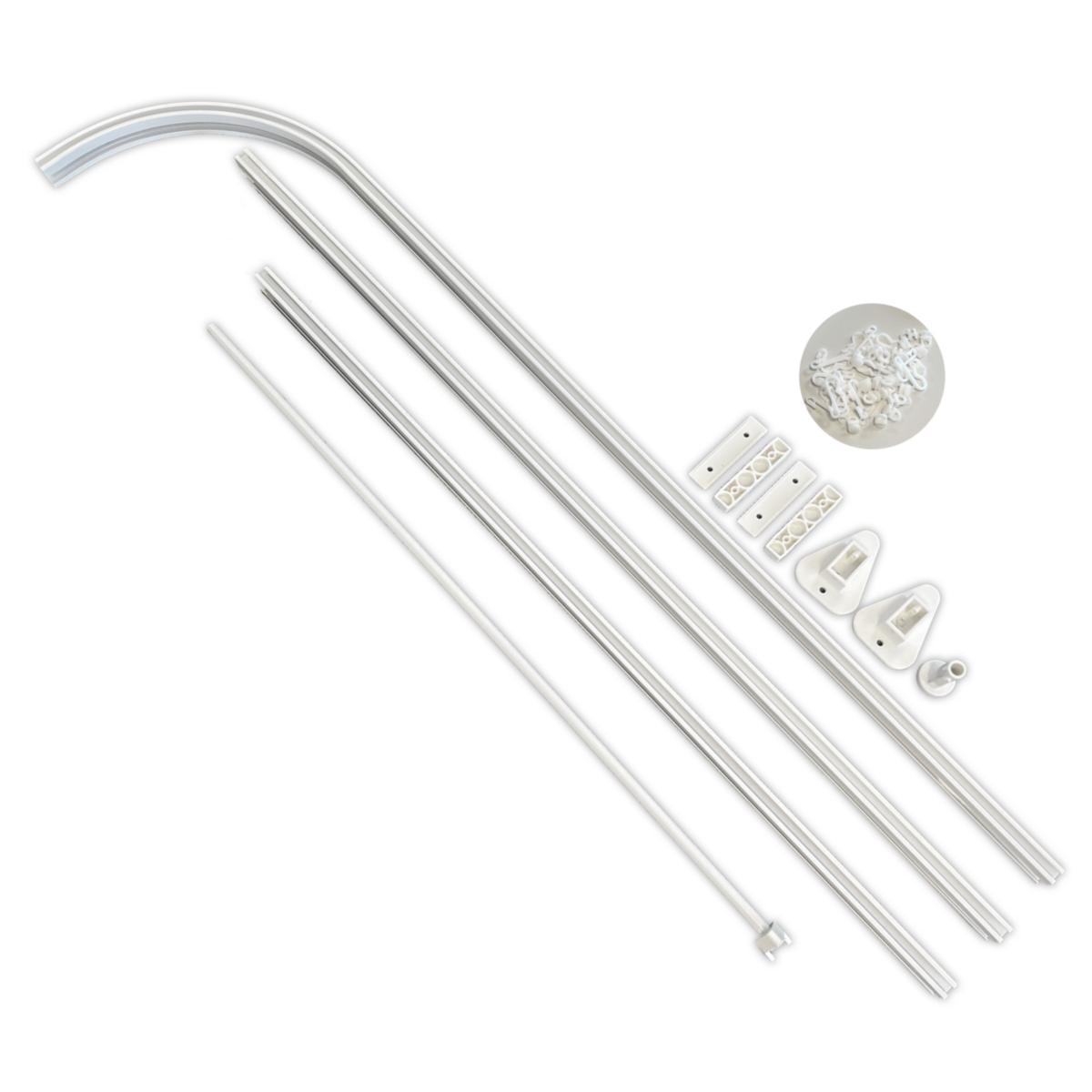 Duschdraperiskenor a-collection 2 Jady - DUSCHDRAPERISKENA 900X1700MM KPL VIT SB