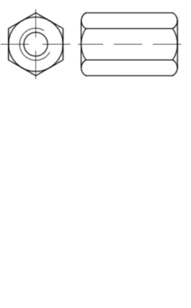 Skarvmutter M6HM A4 syrafast - SKARVMUTTER M6HM A4-SYRAFAST M8X40