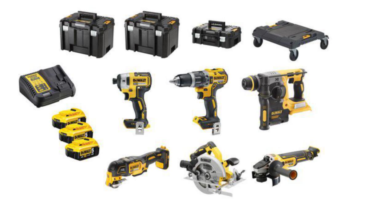 Combo Kit DEWALT DCK685P3T - COMBOKIT DEWALT DCK685P3T 18V 3X5AH 3XTSTAK 6 PIECES
