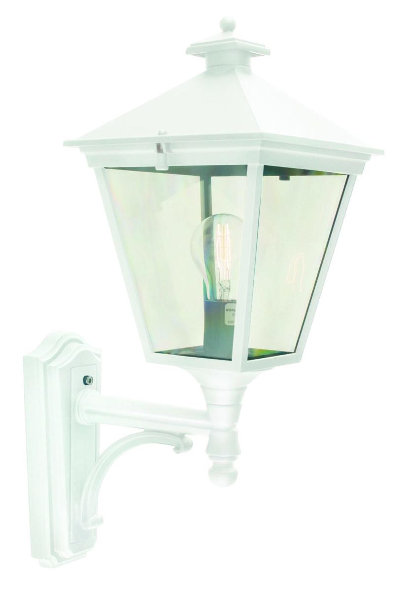 Väggarmatur London, 480 - 480 LONDON VIT VÄGGARM 100W E27 IP43