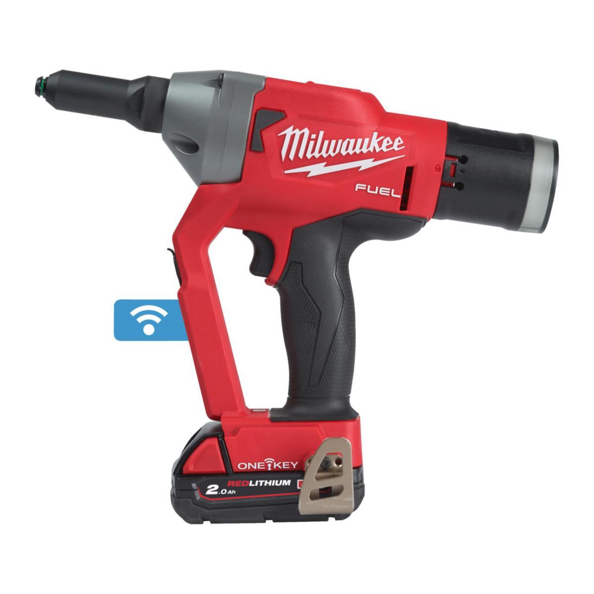 Popnitmaskin Milwaukee M18 ONEFPRT-202X - POPNITMASKIN MILWAUKEE M18 ONE FPRT-202X. 2X2AH. LADD. HD BOX