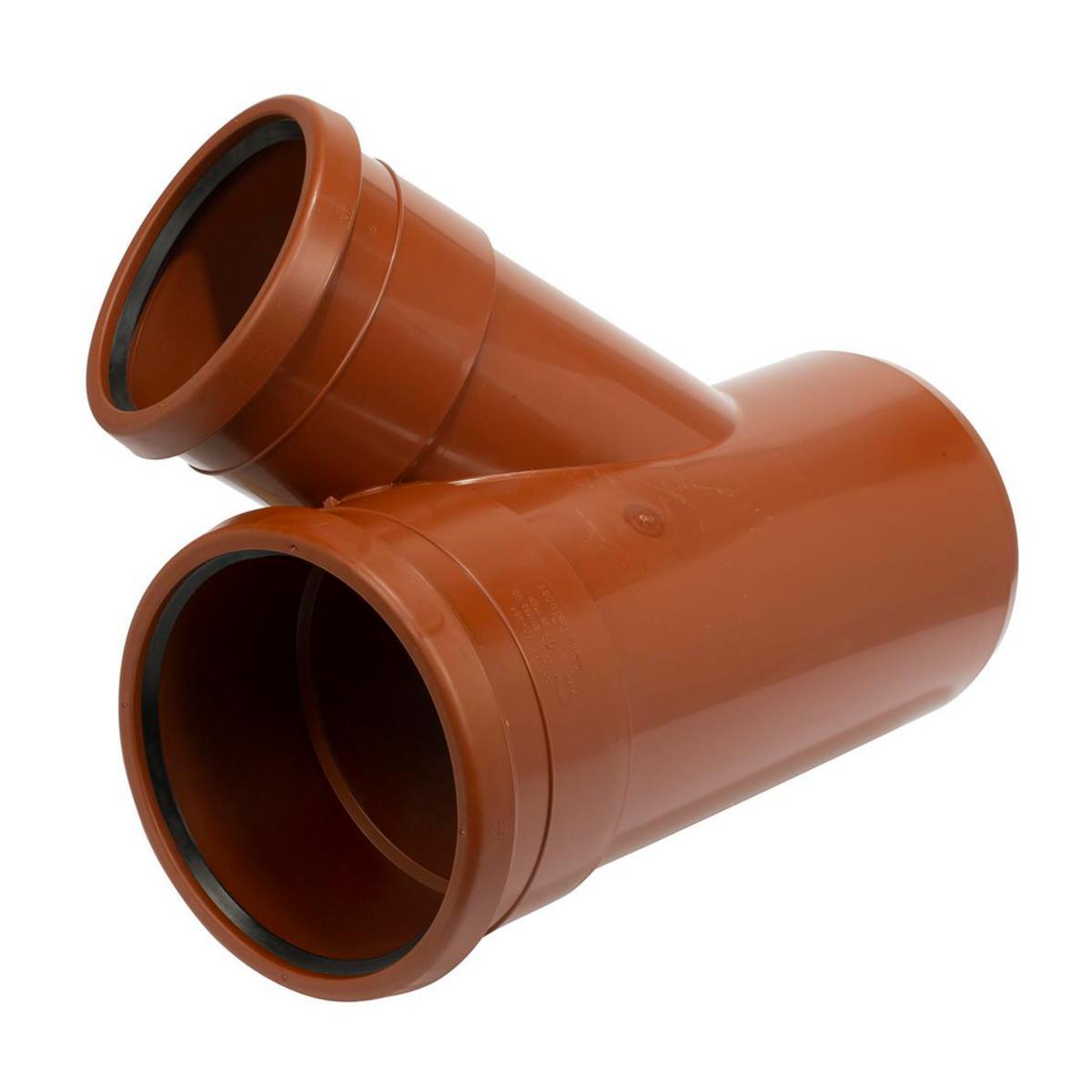 Sewer branch PP 45° with 2 sockets Pipelife - 200x160x45° PP SEWER BRANCH EN1852 PBB.5215