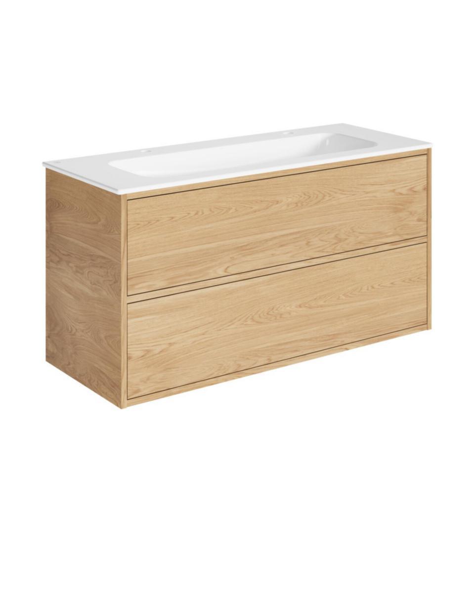 Tvättställsskåpspaket Ducentic 120cm, Gustavsberg - GBG DUCENTIC KOMMODPAKET M.TS 120CM, 4 LÅD.LJUS EK, TS VIT