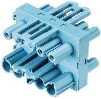 Fördelningsblock H GST18i5 1in3ut blå