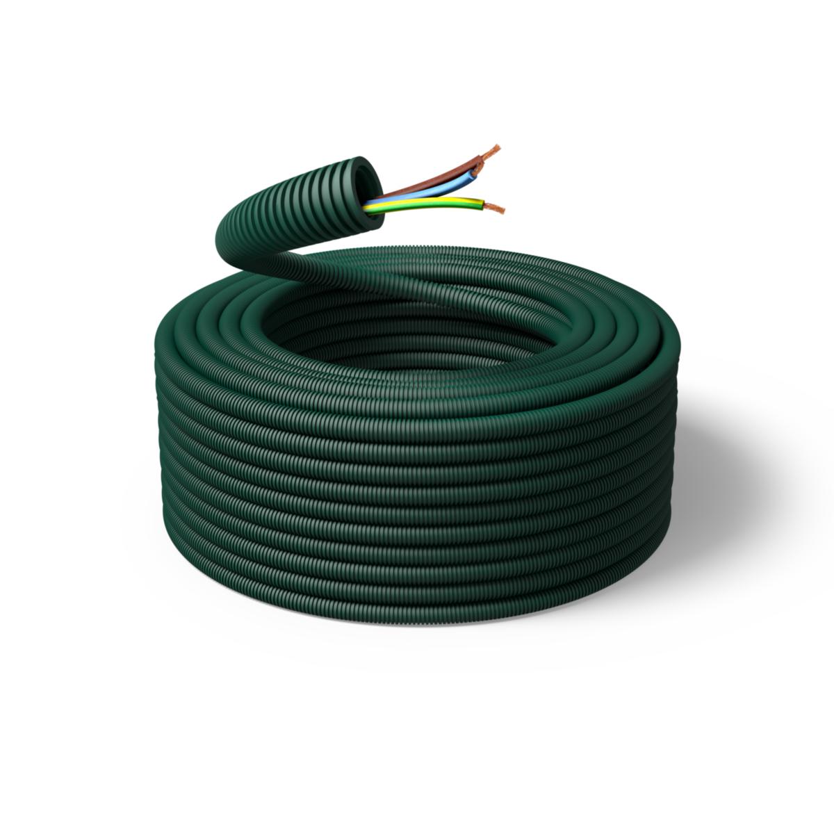 Flexible hose pre-wired FQ, Dca Recycled plastic - Conduit 16 /RE/FQ 3G2,5 / R100