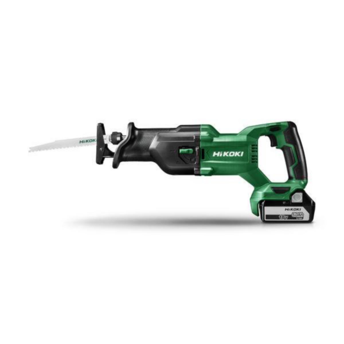 Tigersåg HiKOKI CR18DB 18V 2X5,0AH - TIGERSÅG HIKOKI CR18DB 18V 2X5,0AH BATTERI OCH LADDARE