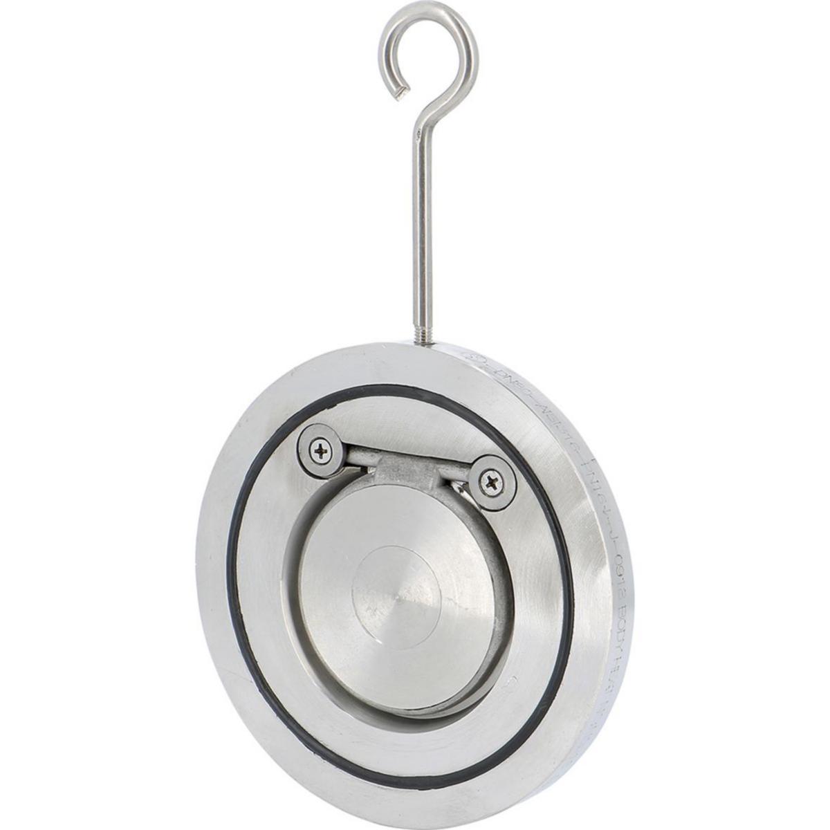 Backventil enkelklaff i rostfritt stål PN10/16 Typ 365 för inspänning mellan flänsar - BACKVENTIL 365 DN150 PN16 CF8M, FKM, INSPÄND