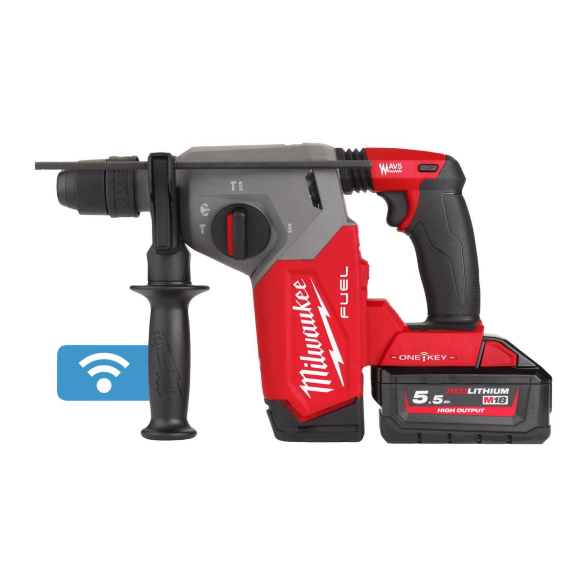 Kombihammare Milwaukee M18 ONEFHX-552X - KOMBIHAMMARE MILWAUKEE M18 ONE FHX-552X,2X5,5AH,LADDARE,HDBOX