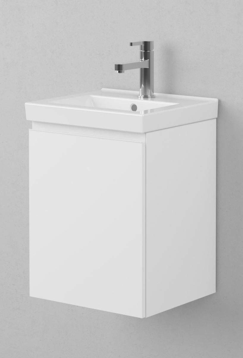 Washbasin base cabinet VISKAN Pro Grip 40, INR - INR CABINET VISKAN GRIP PRO 40 PREMIUM WHITE. LEFT