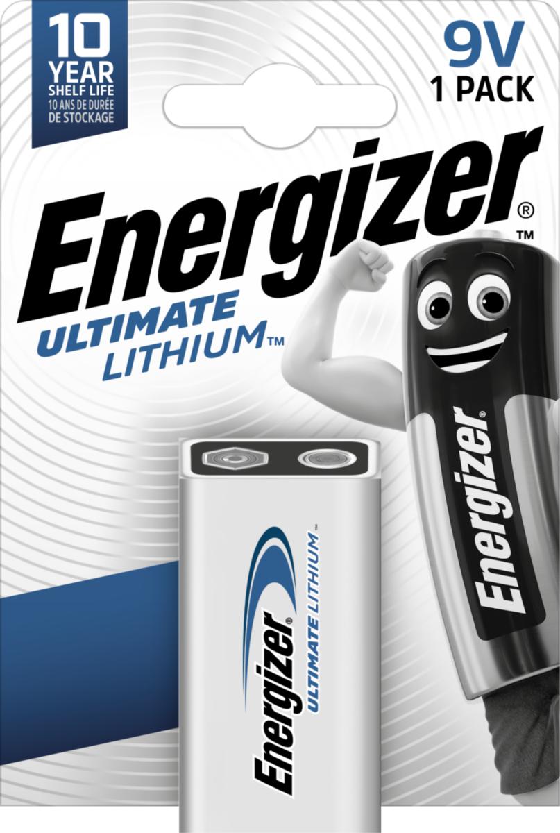 Battery ULTIMATE LITHIUM 1 or 4-pack - BATTERY ULT LITHIUM NEW 9V 1P 0