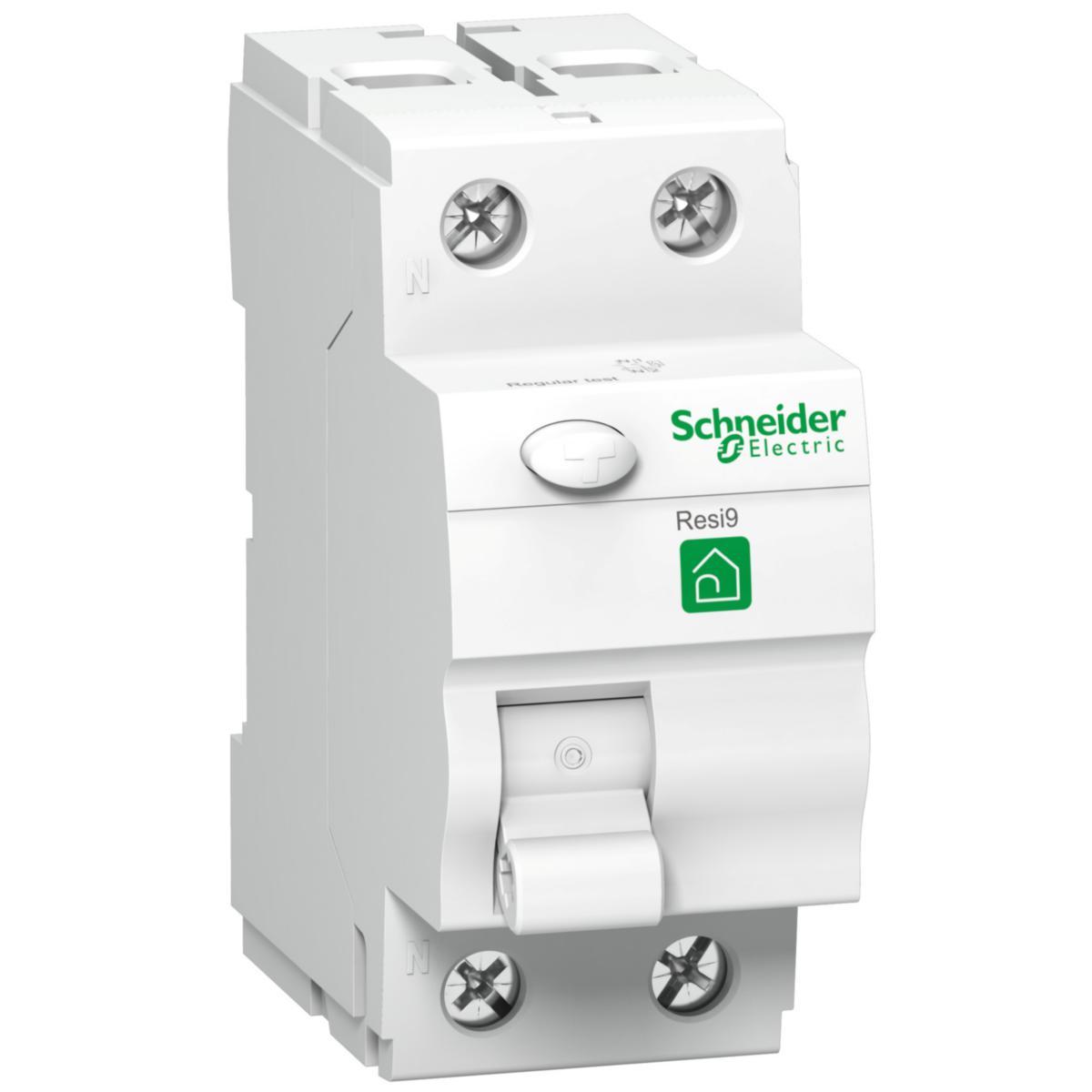 Jordfelsbrytare Resi 9 B 30mA XB - JORDFELSB RESI9 2P 63A 30MA A R9R01263