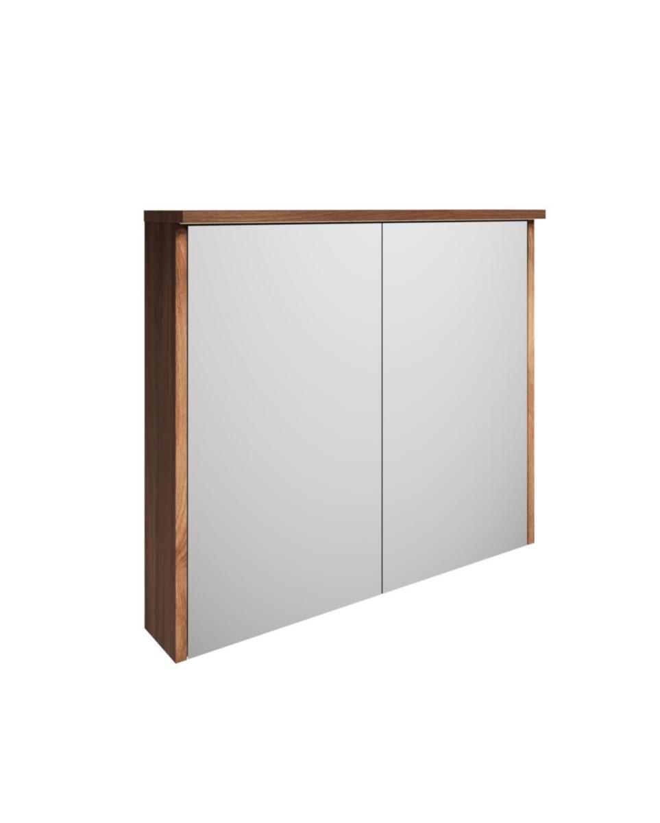 Spegelskåp Ducentic, Gustavsberg - GBG DUCENTIC SPEGELSKÅP 80CM, BRUN EK, M.LED