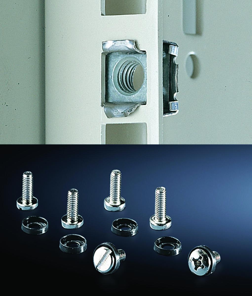 Skruv och korgmuttersats 19" - SKRUV&KORGMUTTER SET 19" 50ST SESKRUVKIT50