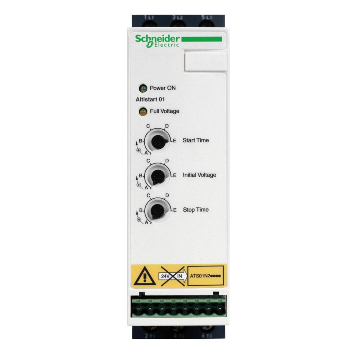 Mjukstarter ATS01N2 mjukstart / stopp, 2 till 20HP 3-fas 440-480 V - MJUKSTART/-STOPP 32A 440-480V ATS01N232RT