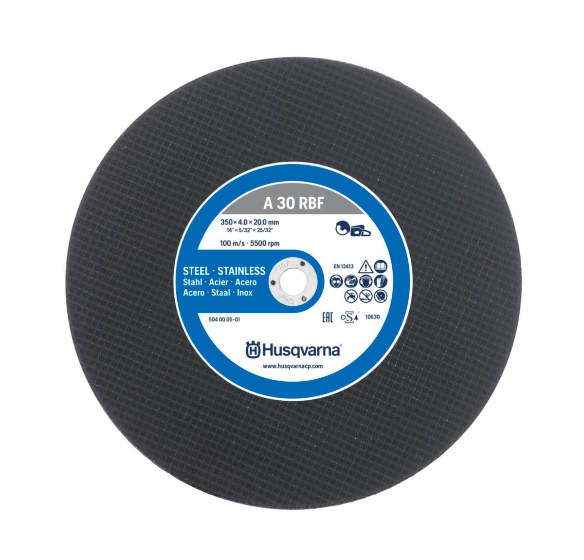 Kapskiva Husqvarna - KAPSKIVA HUSQVARNA STÅL/METALL ABRASIV KLINGA 305MM 22.2MM
