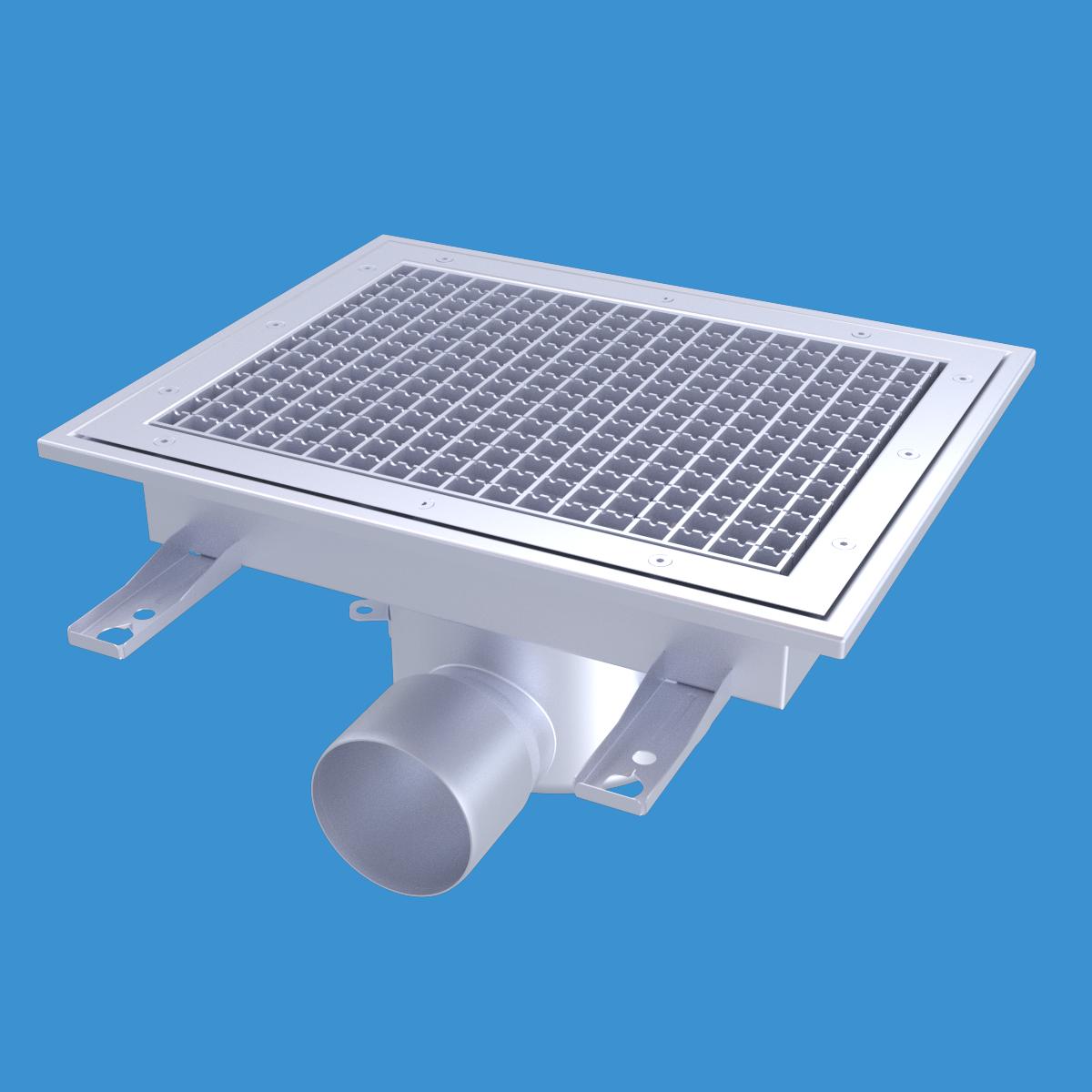 Golvbrunn Furo 113, 400x300mm. Furhoffs - GOLVBRUNN FURO113 400x300 S110 FÖR GOLV MED PLASTMATTA