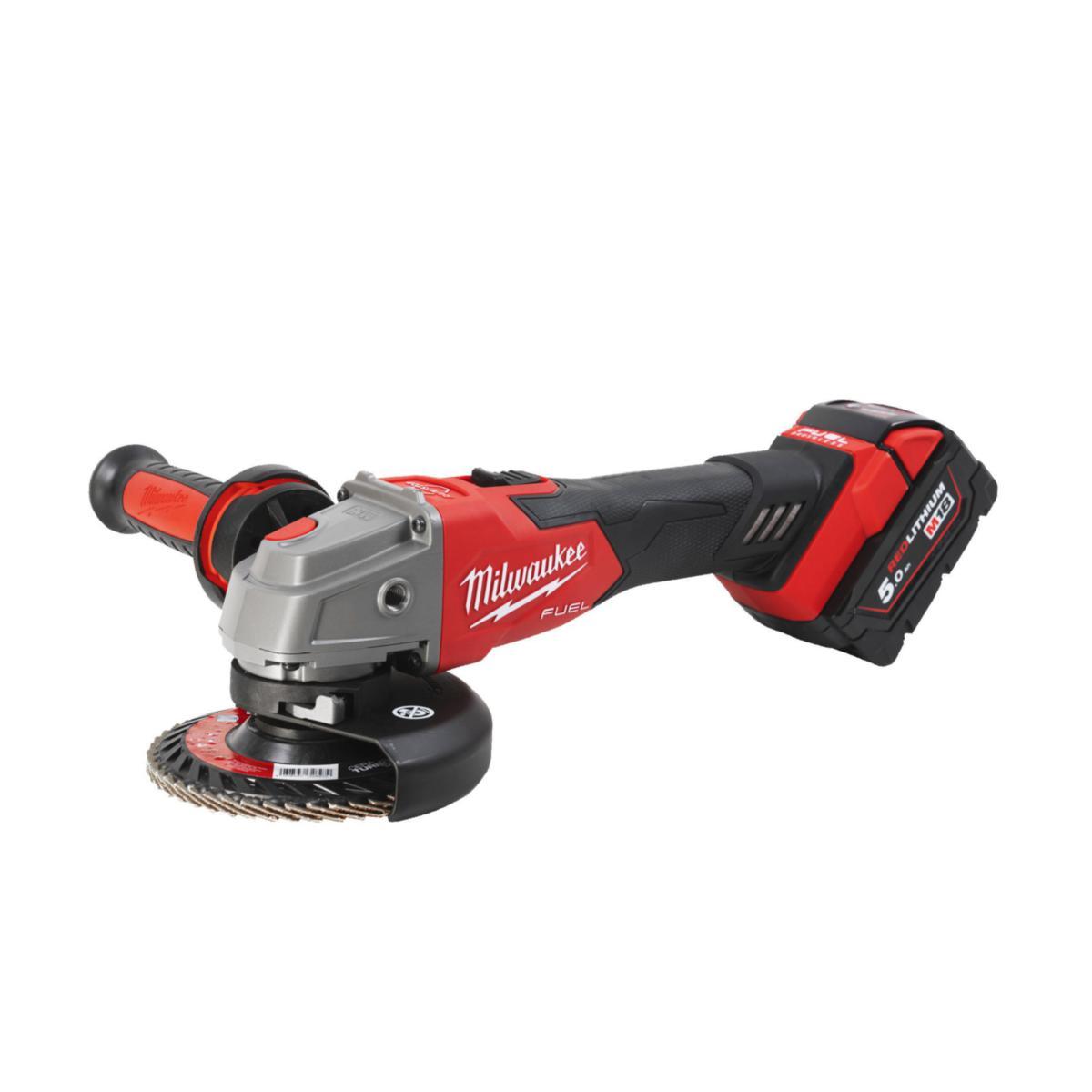 Vinkelslipmaskin Milwaukee M18 FSAG125XB-502X - VINKELSLIP MILWAUKEE M18 FSAG 125XB502X. 2X5.0 AH.LADD.HDBOX