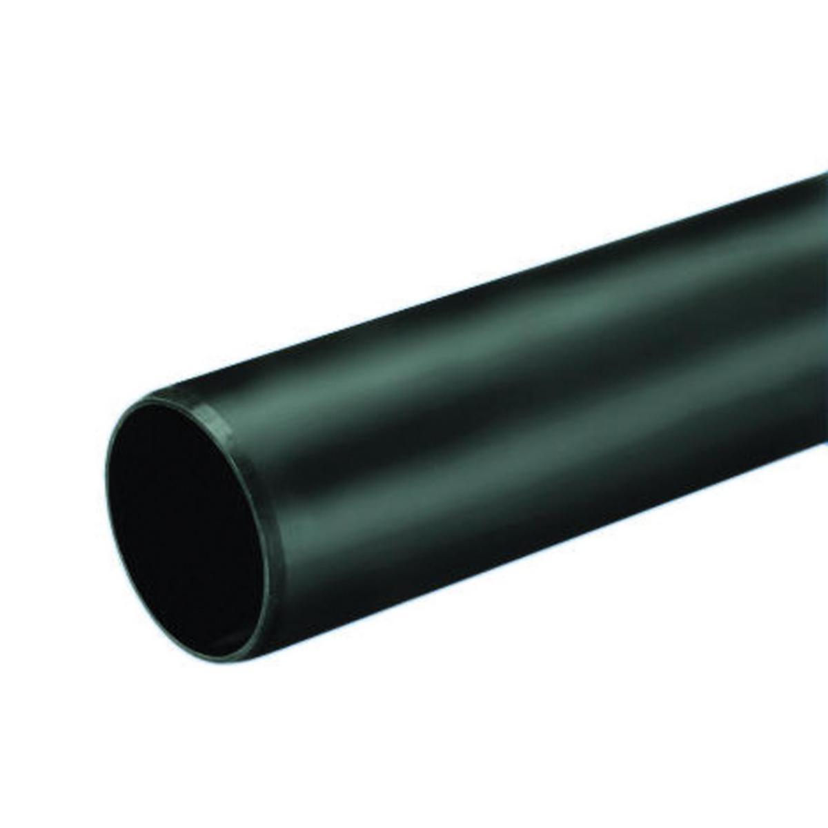 Rör utan muff Wafix PP, Wavin - 90 1M RÖR UTAN MUFF, SVART WAFIX PP, WAVIN