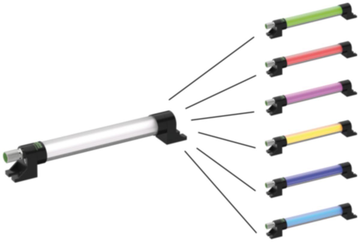 LED-maskinbelysning - MODLIGHT LAMPA SLIM 8W M12 4000-75800-1416008