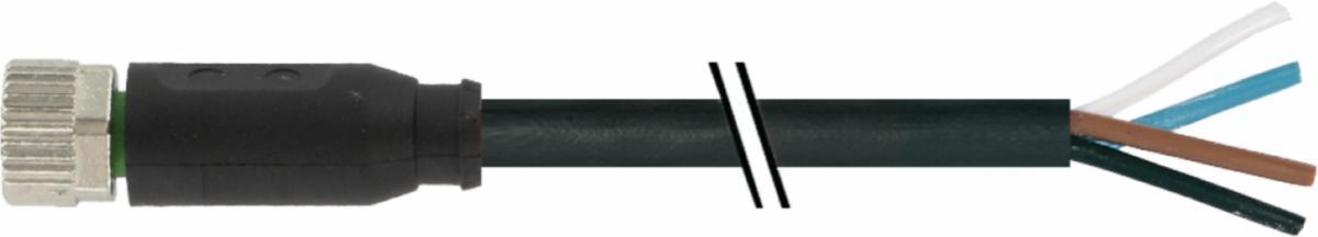 Cable M8 A open - CablesM8 fe 0° A-cod. 3m