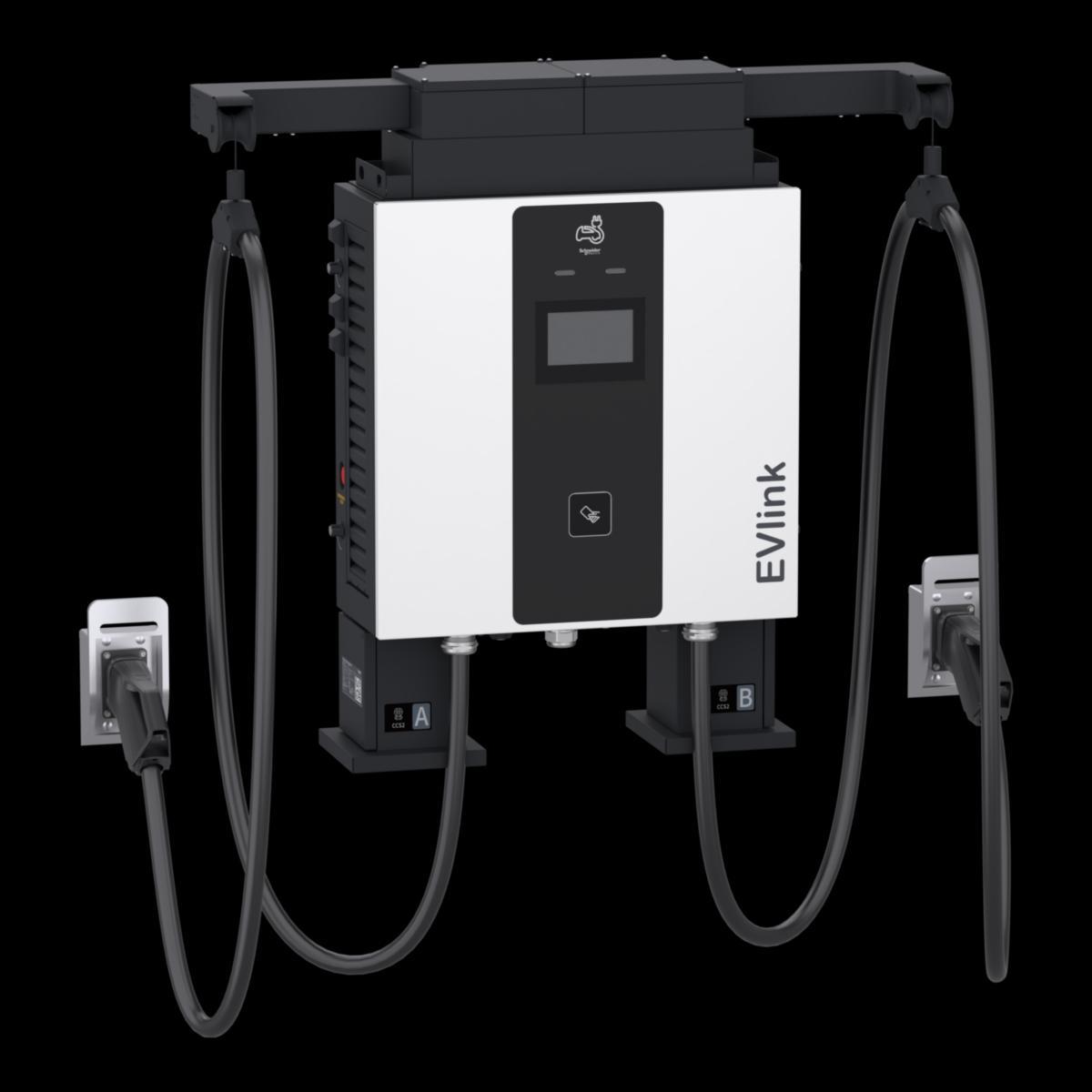 Snabbladdare DC 2xCCS2, kabelupphängning - SNABBL 60KW DC 2XCCS2 KABELUPP EVD1S60TBB