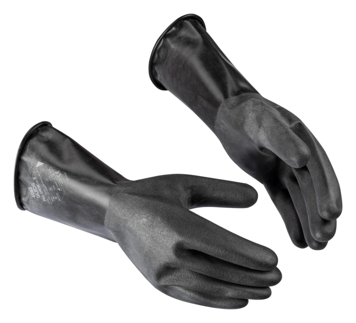 Handske Guide 4092 - HANDSKE GUIDE 4092 BUTYL SVART 0,3MM 35 CM STRL 7