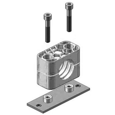 KOMPL HYDRAULKLAMM TYP5 6MM KROPP I ALU. DETALJER I RF/SY