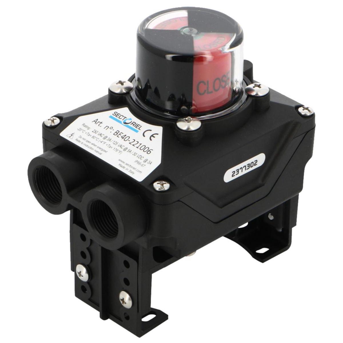 Indikeringsbox Typ BE40/BS40 för pneumatiska manöverdon - GRÄNSLÄGE BE40 PLASTIC IP65 BE40-1 MEK SWITCH 250V AC-3A