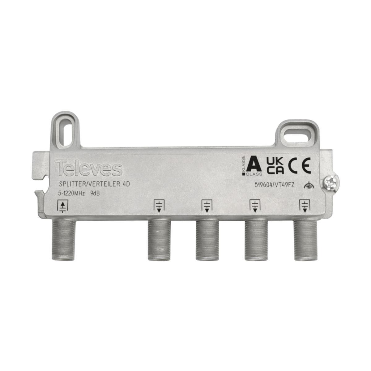 Fördelare F 5-1220mHZ, Televes - FÖRDELARE F 5-1220MHZ 4-VÄGS