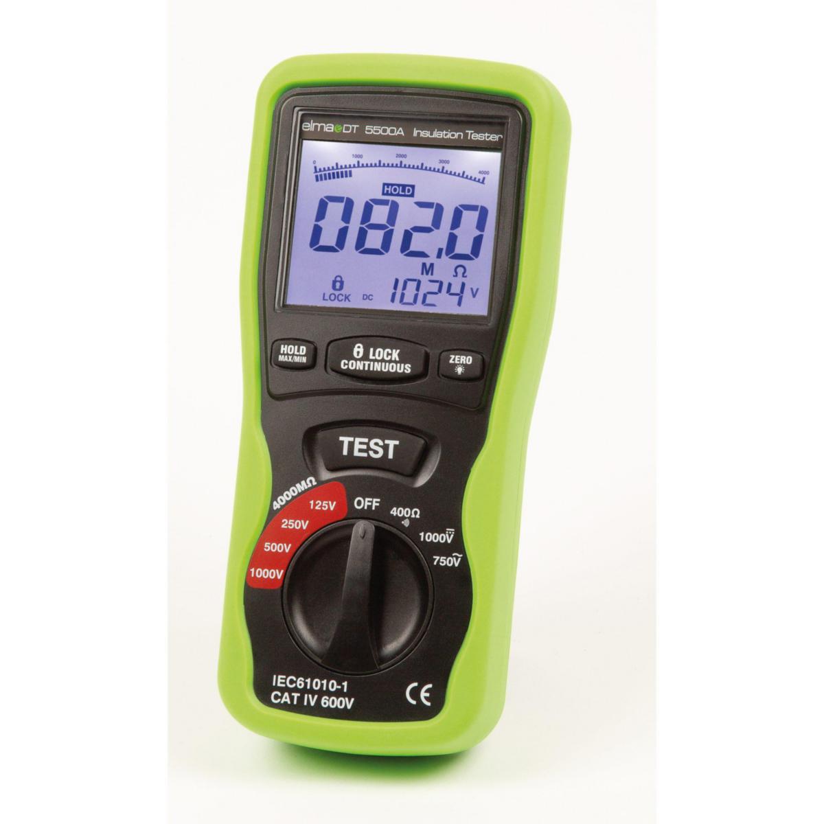 Insulation tester/Multimeter DT5500A - ISOLATION TESTER ELMA DT5500A +INSULATION TESTER, CAT IV
