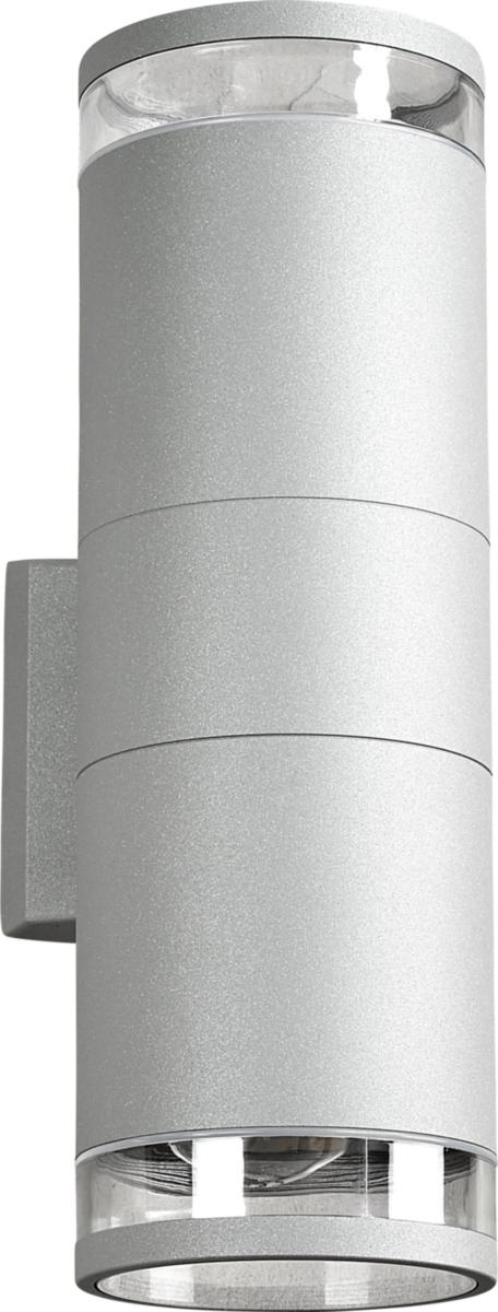 Väggarmatur LIVA II E27 - VÄGGARM 2X60W E27 IP54 ALUGRÅ VÄGGARMATUR LIVA II ALUGRÅ