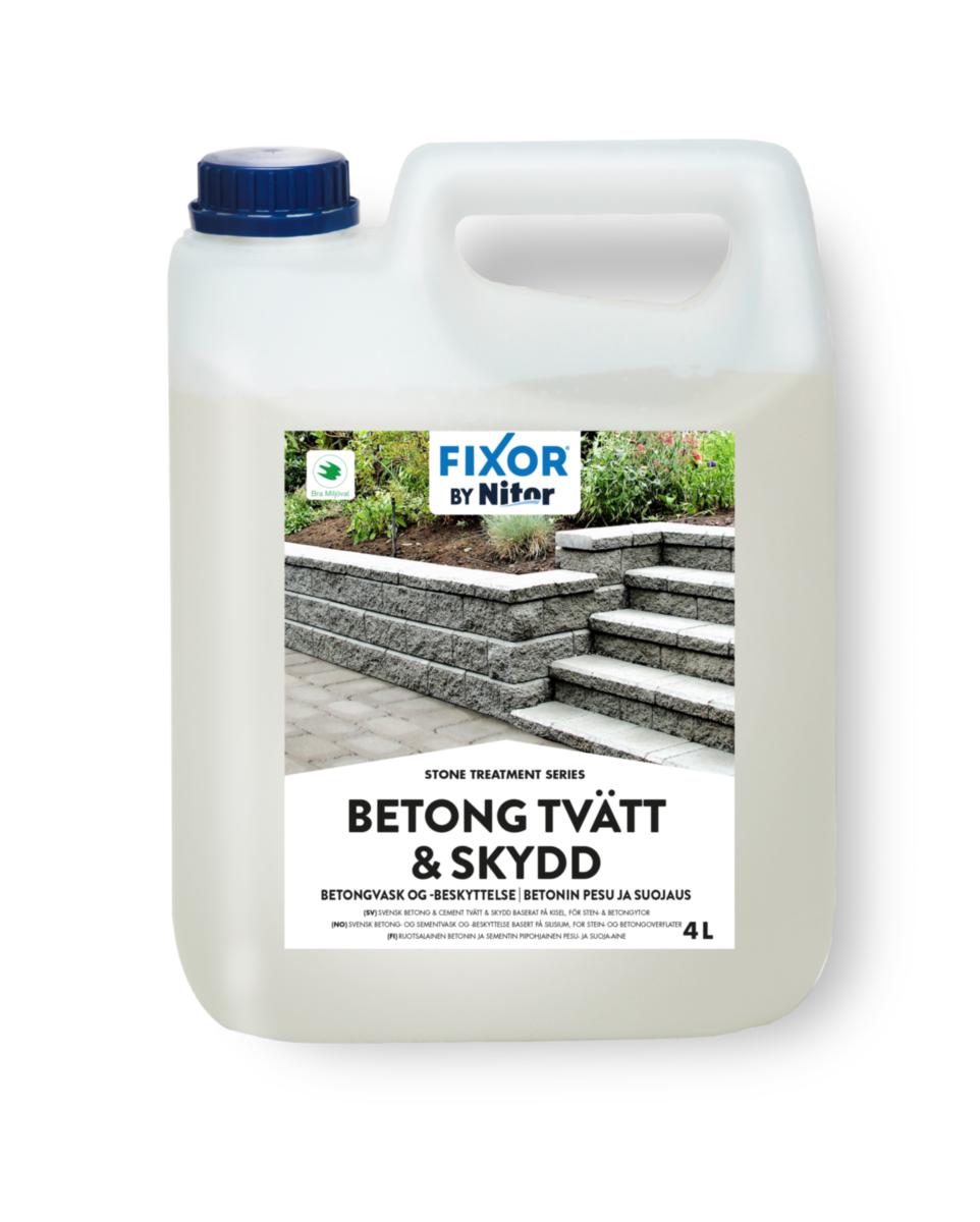 Betongrengöring Nitor - RENGÖRING BETONG & CEMENT NITOR TVÄTT & SKYDD 4 LITER