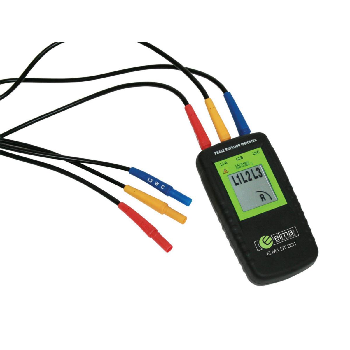 Phase sequence display DT 901, CAT IV with LCD-display - PHASETESTER 0