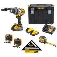 Slagborrmaskin kit DEWALT DCD1007H2AT