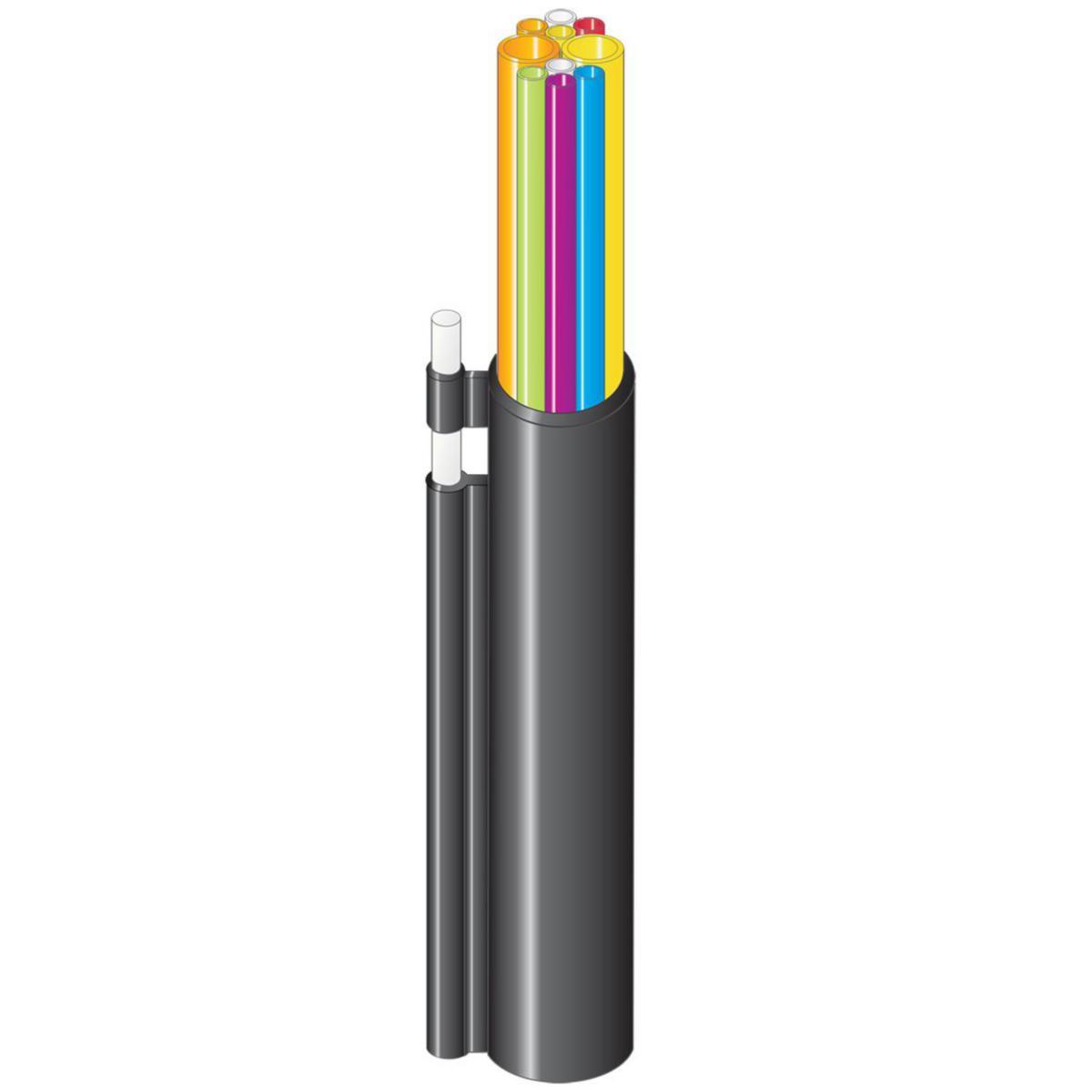Mikrodukt Färgkod S12 multidukt, för förläggning i luftinstallation - MIKRORÖR 8X5/3.5+2X12/10AE S12 MPB30228/8M