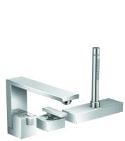 Kar-/duschblandare AX Edge 3-hål 1-gr, Hansgrohe