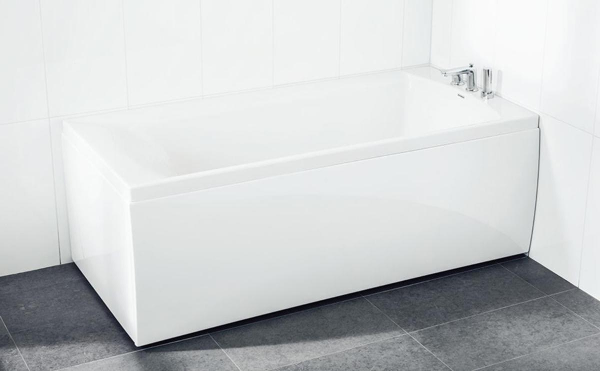 Badkar Z160, Svedbergs - SVEDBERGS BADKAR AR 160X75 Z160 M. FRONT & GAVEL.Z-160G-0