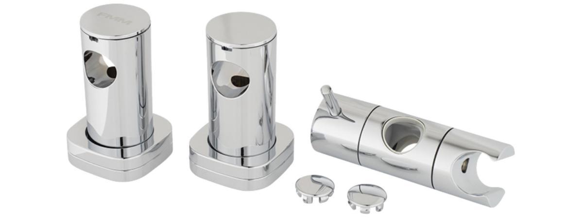 Gliddel/väggfäste till viskan, FMM - FMM GLIDDEL/VÄGGFÄSTE TILL DUSCHSTÅNG, VISKAN