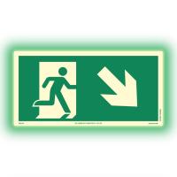 Färgefterlysande "utrymningsskyltar" ISO Supernova+®