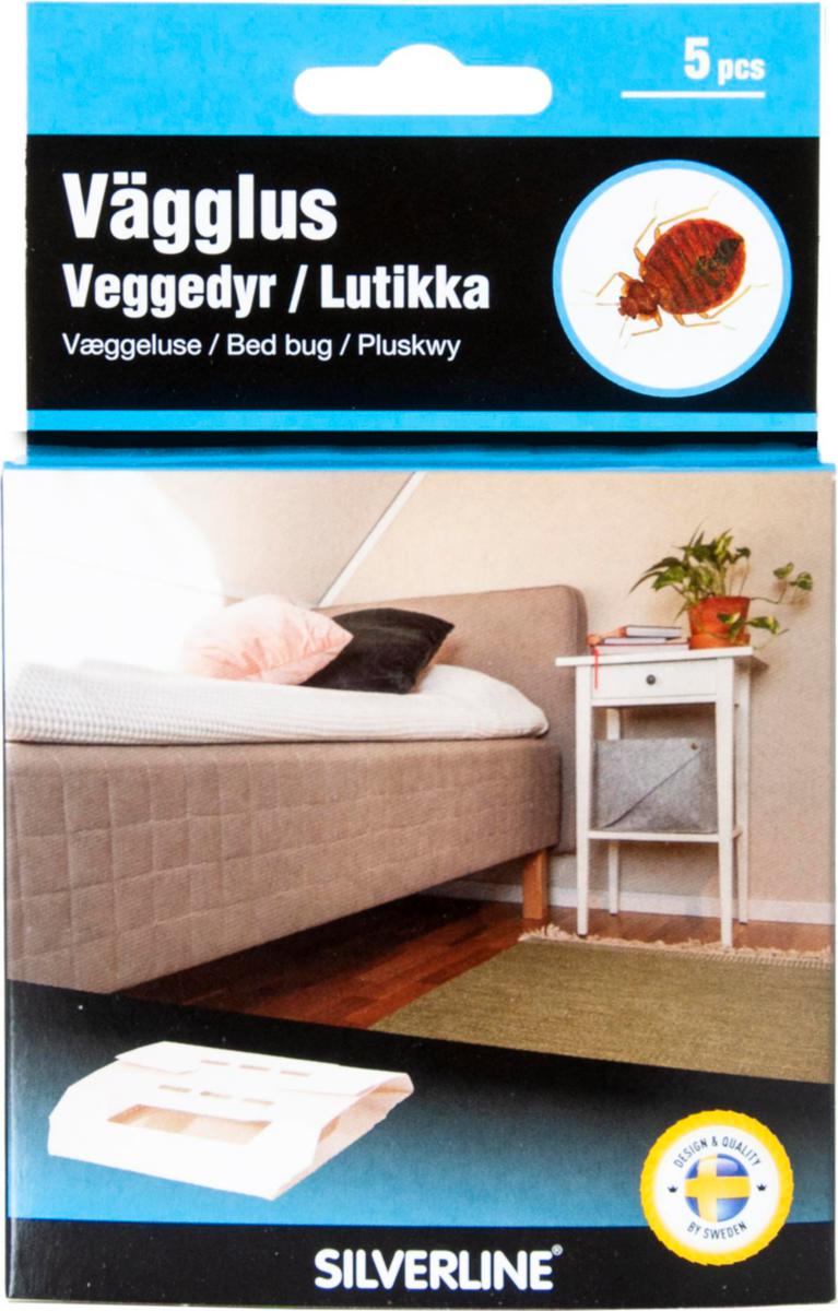 Vägglusfälla Silverline - VÄGGLUSFÄLLA 5-PACK KONTROLL AV VÄGGLÖSS