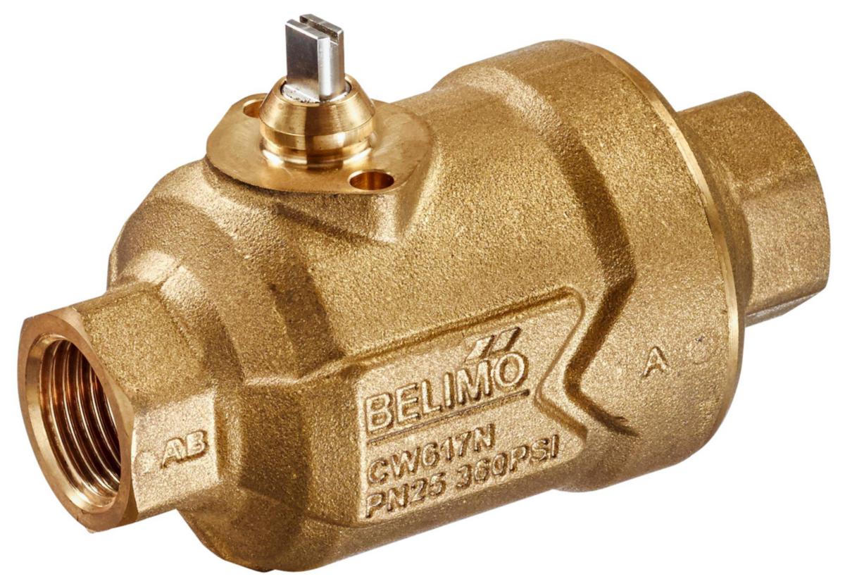 Zonventil 2-ports, Belimo - ZONVENTIL, 2-PORTS DN15, PN25 BELIMO MÄSSING 2-PORTS, INVGG