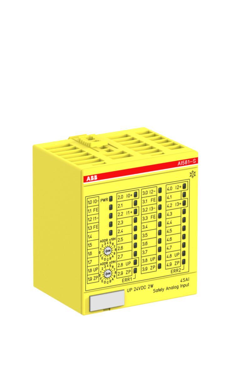 Analog I/O Modul PLS AC500 - I/O-S-XC,SIL3/2 AI:2/4 AI581-S-XC